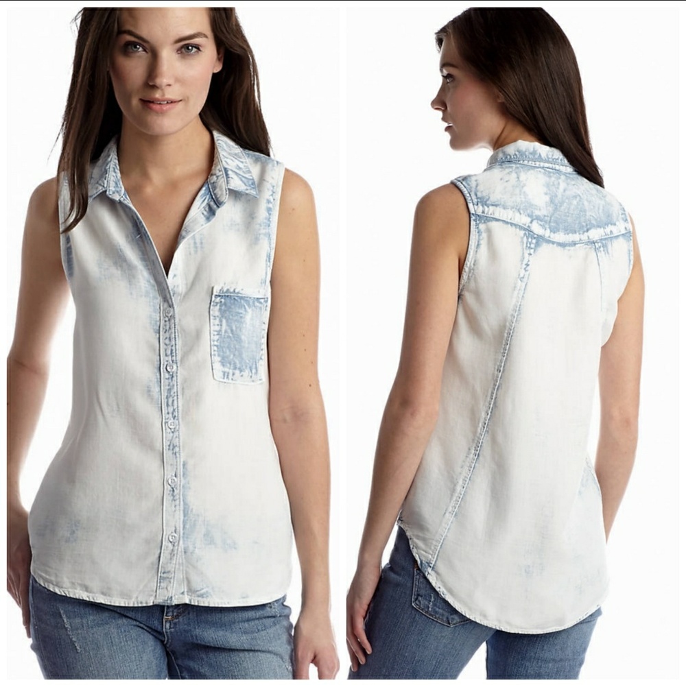 Cloth & Stone high low chambray